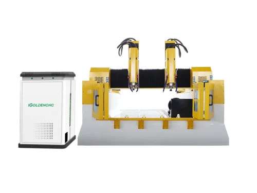 Dual Spindles CNC Stone Carving Machine - Image 2