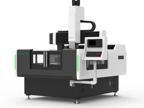 Semi-enclosed metal mold machine