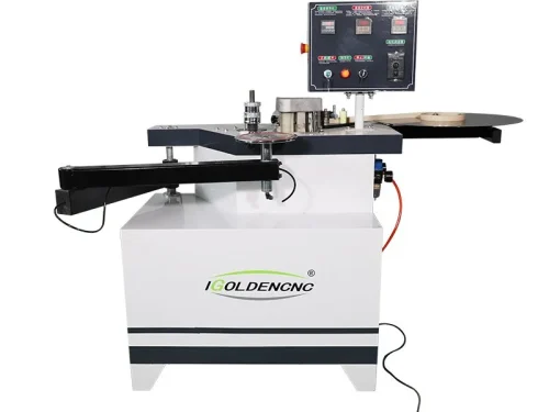 Curved and straight edge banding machine
