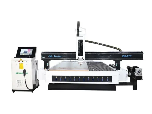 2130 4 Axis ATC CNC Router with Rotary Axis