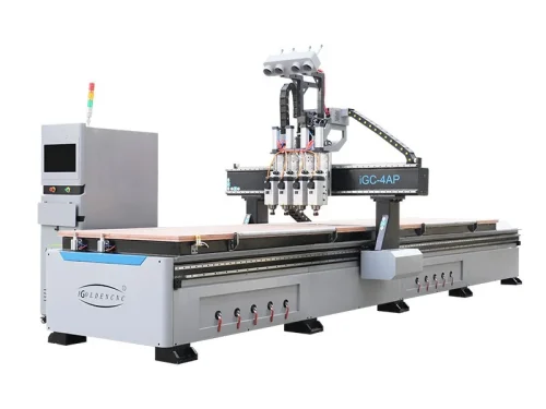 Double Platform MDF And Plywood Board Cutting CNC Router Machine