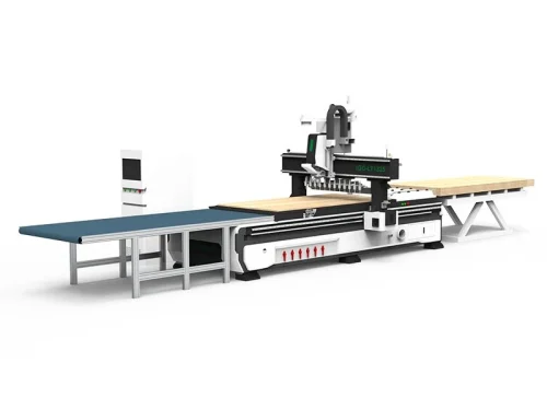 CNC cutting machine with automatic loading and unloading platform